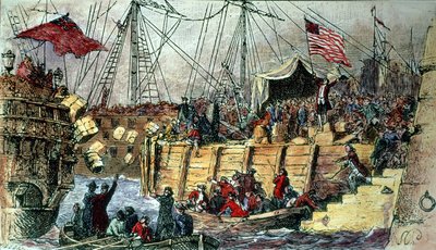 Die Boston Tea Party, 16. Dezember 1773 von Unbekannt Unbekannt